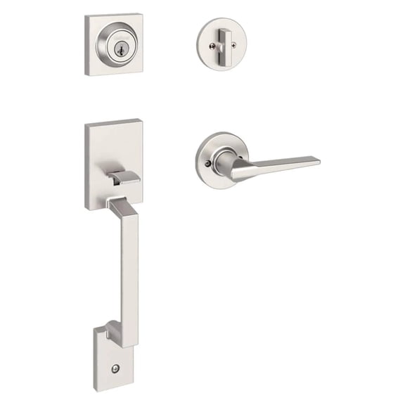 Kwikset Amador Satin Nickel Entry Door Handleset