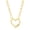 Gold Heart with CZ, variant on Dangling Heart-Shaped Paperclip Link Design Chain 16+2” Necklace Silver Sterling Silver Jewelry for Women and Teens