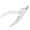 White, variant on Yajisi Fake Nails Cutter U-Type False Nails Clippers Artificial Nail Tip Trimmer Manicure Tool, Black, Professional Acrylic Nail Edge Cutter, Stainless Steel Guillotine Clipper for Salon Home Use