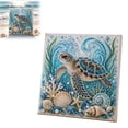 thumbnail image 2 of Marine Theme Diamond Painting Kit Sea Animal Mosaic Art Set Ocean Themed Beaded Wall Decor Craft Set DIY Bedazzler Kit for Adults Gift, 2 of 4