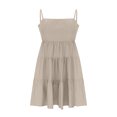 thumbnail image 4 of Vestidos para mujer Vestidos casuales Moda suelta sin mangas Multi-capa plisada Boho Beach Mini vestido sólido Odeerbi ODB-5, 4 of 8