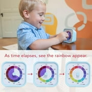 Time Timer MOD Home Edition — 60 Minute Kids Visual Timer Study Tool (Rainbow Wheel)