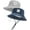 Navy+grey, variant on Baby Sun Hat Smile Face Toddler Boys Girls Bucket Hat 0-5 Years Kids UPF 50+ Sun Protection Summer Hats