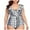 Silver, variant on Women's Plus Size One Piece Swimsuit Tummy Control Bathing Suit Cute V Neck Maternity Swimwear Silver, XL