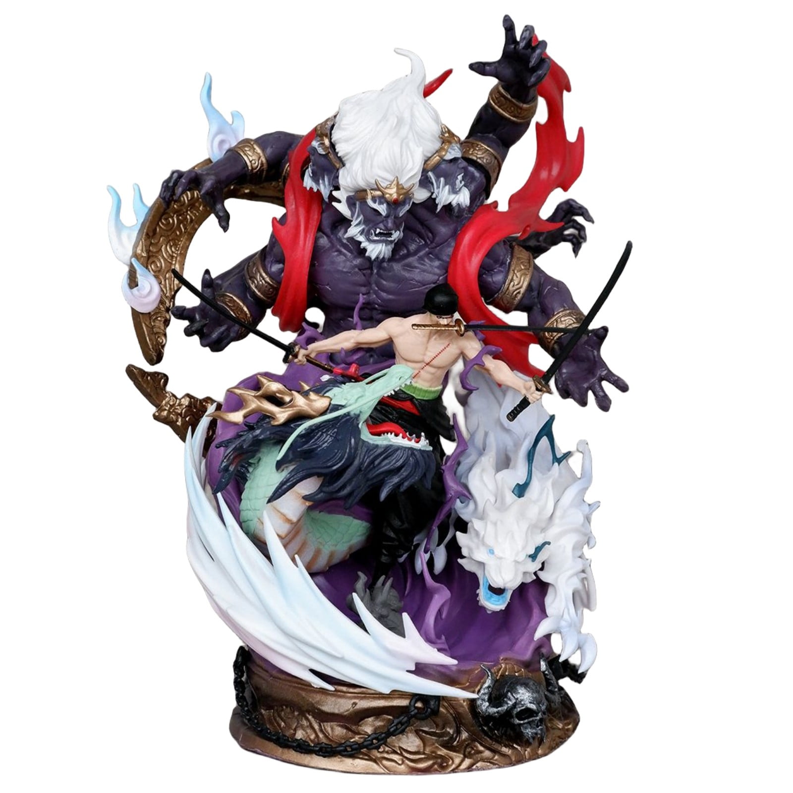 Njube Anime Figure Hell Roronoa Zoro Figure PVC Action Toys 21.5cm Otaku Favorite Static Statue Game Decoration Gift