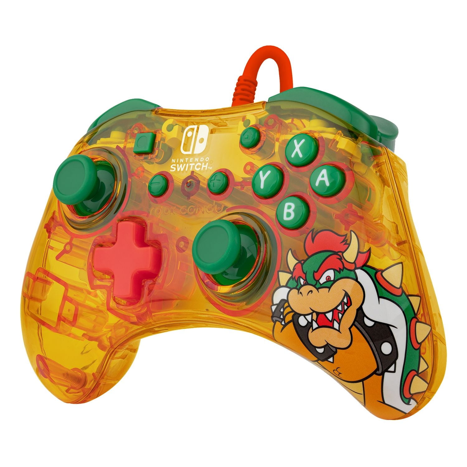PDP Manette filaire Rock Candy™: Lemon Bomb Bowser - Nintendo Switch PDP Rock Candy W CTRL Bowser