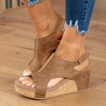 thumbnail image 6 of Mepaouo Womens Wedge Sandals Platform Walking Open Toe Casual Summer Comfortable Dressy Slip on Shoes, 6 of 7