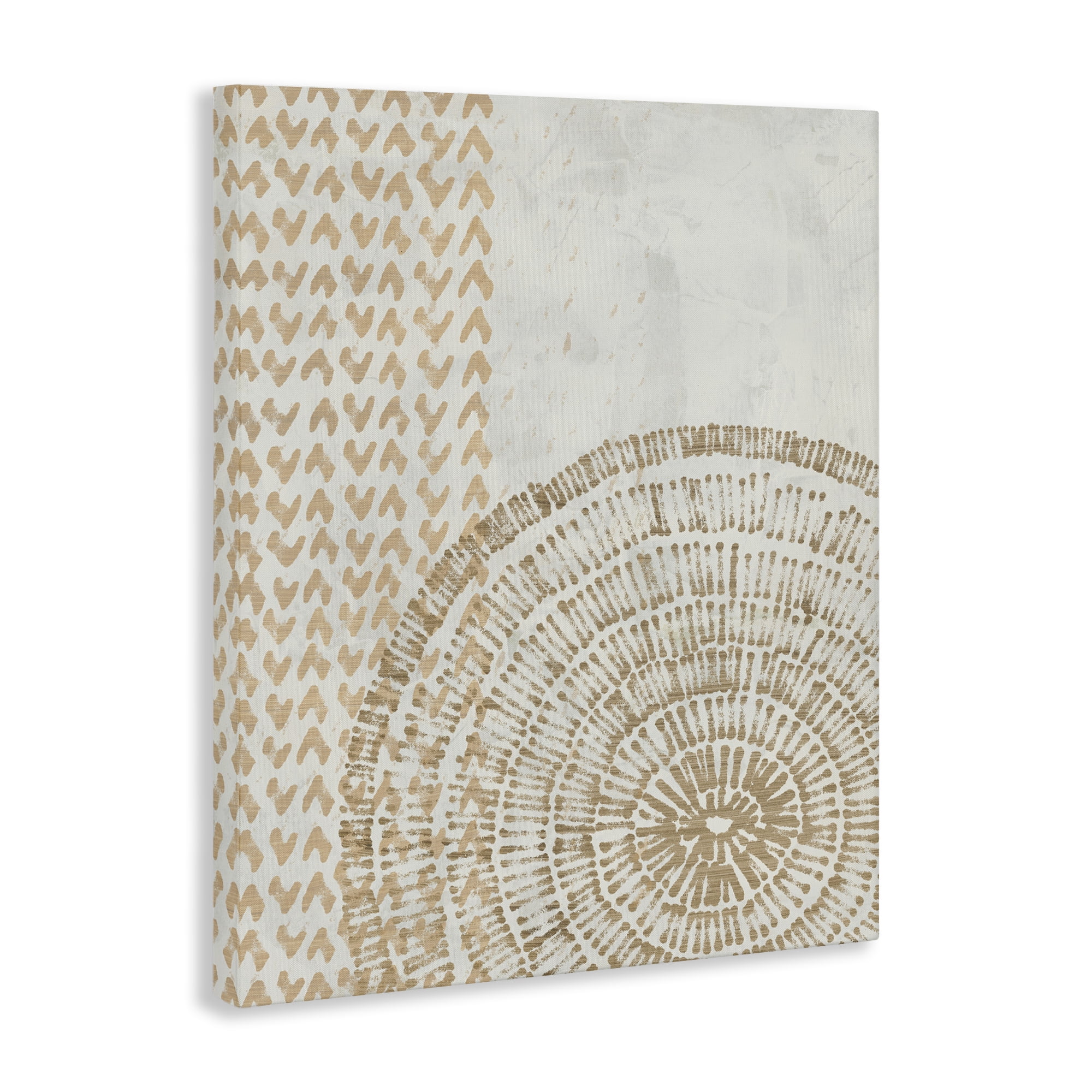 Stupell Industries Boho Fractal Patterns Abstract Painting Gallery Wrapped Canvas Art Print Wall Art, 24 x 30