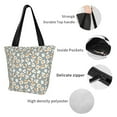 thumbnail image 4 of Disketp White Popcorn Bolsa de Hombro Casual para Mujer, Bolso Cruzado para Compras, Viajes y Uso Diario, 4 of 6
