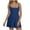 Blue, variant on biudgviw Workout Rompers for Women Spaghetti Strap Square Neck Athletic Tennis Jumpsuits One Piece Flowy Summer Outfits