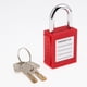 thumbnail image 5 of Candado de seguridad con grillete de acero inoxidable con llave diferente opcional rojo, 5 of 9