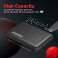 thumbnail image 2 of Energizer MAX 5000mAh High Speed Portable Charger/PowerBank with USB-C UE5010_BK, 2 of 8