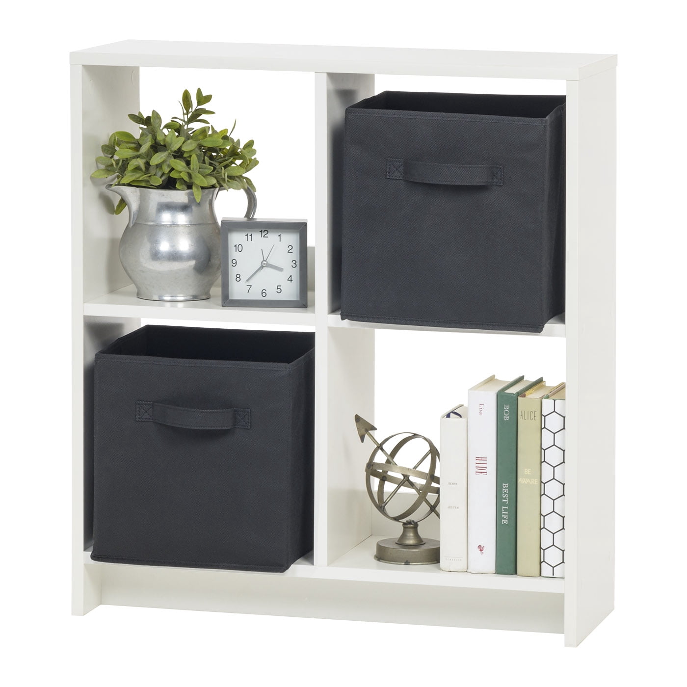 IRIS USA, 4-Cube Storage Organizer, White