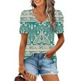 thumbnail image 2 of Blusas de Manga Corta para las Mujeres, Blusa de Camiseta Suelta Casual Hecha de Tela Cómoda para Todo el Uso Diario de Temporada, Blusas para las Mujeres Casual, 2 of 5