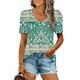thumbnail image 1 of Fiudx Ofertas y Liquidaciones Mujer Moda Casual Manga Corta Suelta Camiseta Blusa Tops, 1 of 5
