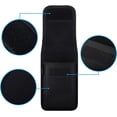 thumbnail image 3 of Funda vertical para cinturón para teléfonos móviles Funda para cinturón Funda de nylon con clip para teléfonos inteligentes de 5.8-6.67 pulgadas Negro TUNC Sencillez, 3 of 5