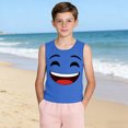 thumbnail image 4 of Niños Pequeños Camisola sin Mangas Gradiente Suave Impresión Moda Lindo Fondo para Niños 3-15 Años, 4 of 8
