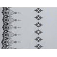 thumbnail image 2 of Zelouf Marlena Embroidered Double Border Mesh  , Sewing, DIY, Crafts Fabric by the Yard, 999 Black, 3 Yard, 2 of 2