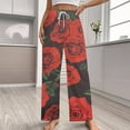 thumbnail image 2 of Rose Garden Printed Women's Pajamas Pajama Pants Women's Sleepwear Lounge Sleep Bottoms Stretch with Pockets, 2 of 7