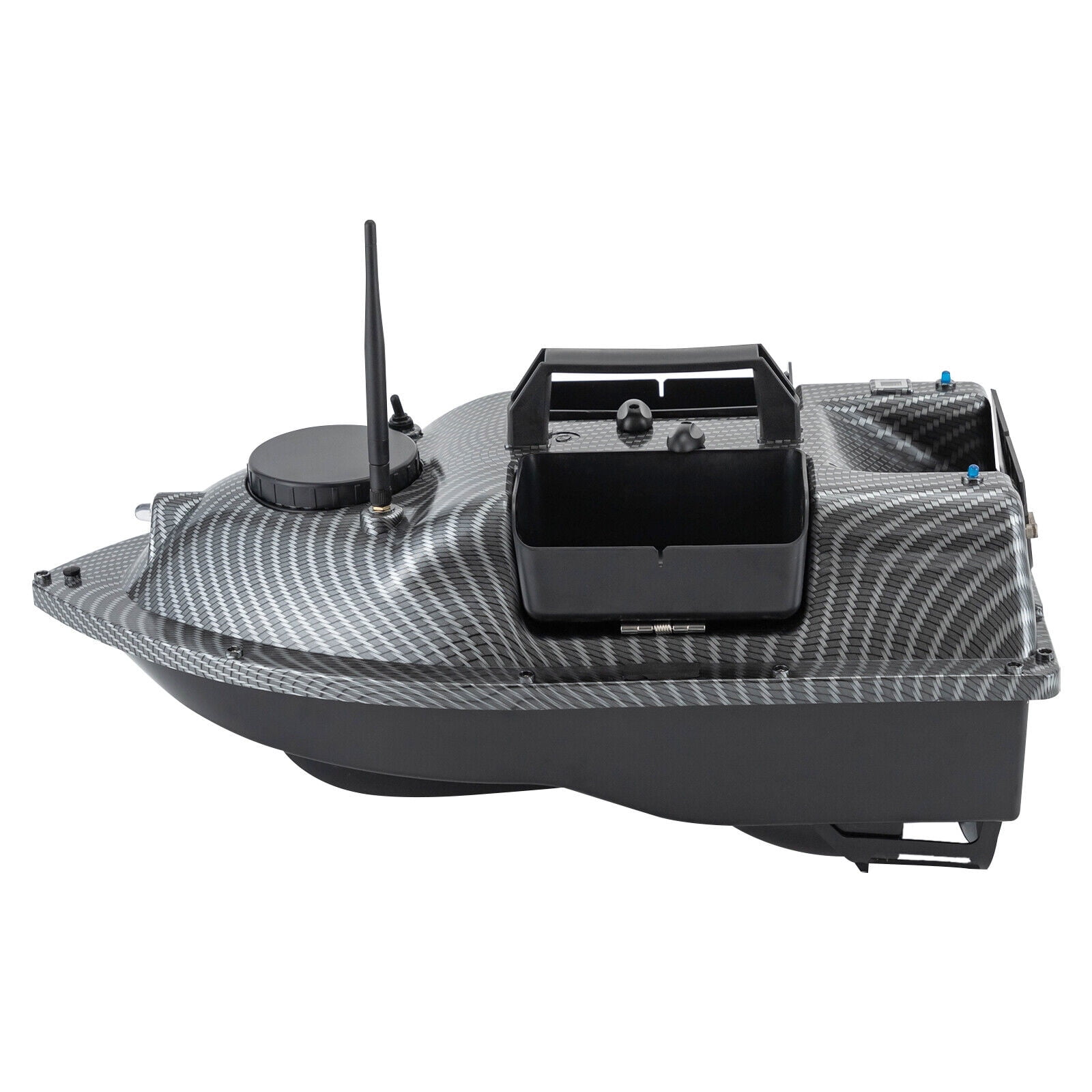 RC Bait Boat 600m Long Range GPS, Dual 390 Motors & 5200mAh Battery, Surf Fishing Remote Control Bait Boat with LED Light LCD Display, Waterproof ABS Hull for Saltwater Lake River