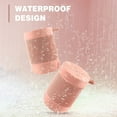 thumbnail image 7 of Portable Bluetooth Speaker, COMISO Small Wireless Shower Speaker 360 HD Loud Sound Stereo Pairing Waterproof Mini Pocket Size Built in Mic Support TF Card for Travel Outdoors Home Office Pink, 7 of 7