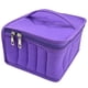 thumbnail image 2 of Bolsa organizadora de 30 compartimentos para aceites esenciales y botellas de cosméticos, ideal para viajes (morado), 2 of 7