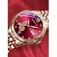 thumbnail image 5 of SIBOTTE Women Calendar Week Vintage Japanese Automatic Self-Winding Mechanical Movement 8205 Sapphire Crystal Wrist Watch Stainless Steel Luminous Diamond Clock, 5 of 6