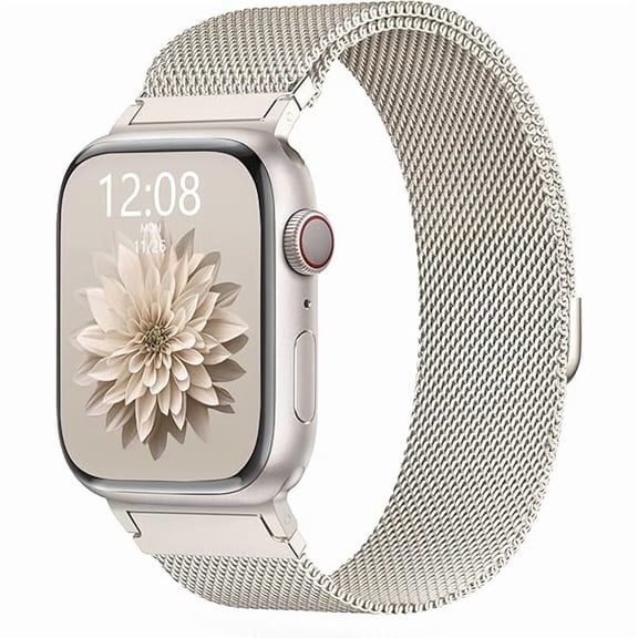 Original Metal Milanese Loop Compatible with Apple Watch Band 38mm 40mm 41mm 42mm 44mm 45mm 49mm for Women Men, Magnetic Stainless Steel for iWatch Se Ultra Series 10 9 8 7 6 5 4 3 2 1