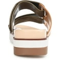 thumbnail image 3 of Journee Collection Womens Ashanti Faux Leather Double Strap Slide Sandals, 3 of 3
