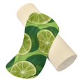 thumbnail image 2 of Cylindrical Pillow Decorative Neck Roll Pillow with Removable Washable Cover Roll Pillow for Knee Leg Neck Lime Slice Image, 2 of 7