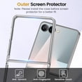 thumbnail image 4 of Funda para teléfono VEGO Galaxy Z Flip 7 de TPU transparente con protector de pantalla, 4 of 8