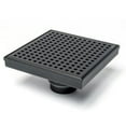 thumbnail image 2 of Oatey Designline 6"x6" Stainless Steel Shower Drain w/Drain Cover in Matte Black, 2 of 2