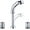 Black, variant on 3 Hole Taps for Bathroom Basin Pull-Out Split Double Handle Retractable Washbasin Taps-Black