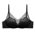 thumbnail image 2 of Womens Casual Seamless Push Up No Underwire Full Coverage Comfortable Jelly Bra V Neck Wireless Bralettes Everyday Bra S, 2 of 3