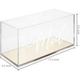 thumbnail image 2 of MyGift Modern Clear Acrylic Mail Storage Box with Brass Mirror Bottom, 2 of 7