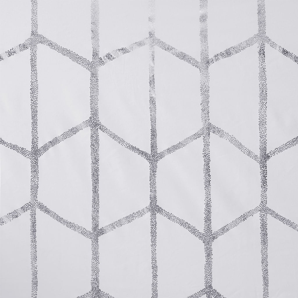 Blackout Metallic Print Grommet Top Curtain Panel (Only 1 Pc Panel)
