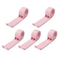 thumbnail image 1 of 5Pcs Pink Rectangular Toilet Seat Clamper for Bathroom Use Elderly Anti-touching Seat Lifter, 1 of 9