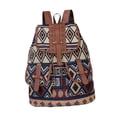 thumbnail image 1 of Mochila con estampado étnico para mujer, ligera, con cierre de cordón, moderna, de tela Oxford. Estilo D, 1 of 9