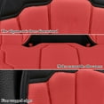 thumbnail image 6 of Cushionss for Chairs Outside 25x25 Car Seat Cushions Universal Mesh Breathable Perforated Comfortable Seat Cushions Red, 6 of 7