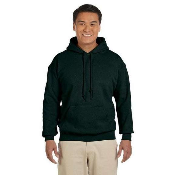 GILDAN G185 ADULT HEAVY BLEND 8 OZ., 50/50 HOOD, Forest Green, L, Pack 2, Mens Hoodies and Sweatshirts