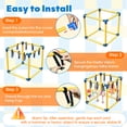thumbnail image 2 of MQAAUP Puppy Play Gym with 8 Hanging Toys, 19.5"x19.5" Adjustable Indoor Dog Jungle Gym for Small Dogs, Training & Anxiety Relief, 2 of 8