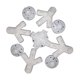 thumbnail image 2 of Conectores de codo rectos de plástico suficientes para toldo de carpa Pieza de repuesto Tubo de unión de 5 vías cruzado, 2 of 5