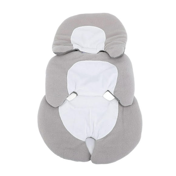 Universal 3D Hollow Machine Washable Baby Car Seat Cushion for All Seasons, Gray and White