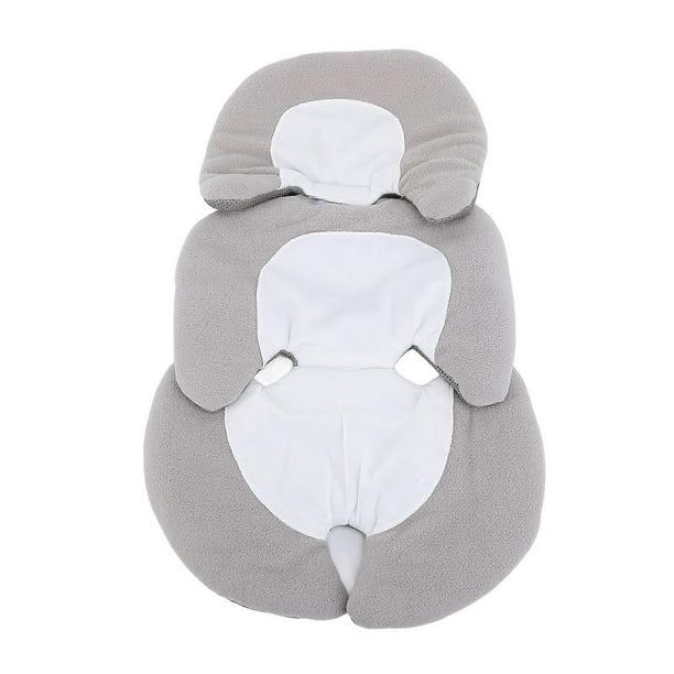 Universal 3D Hollow Machine Washable Baby Car Seat Cushion for All Seasons, Gray and White