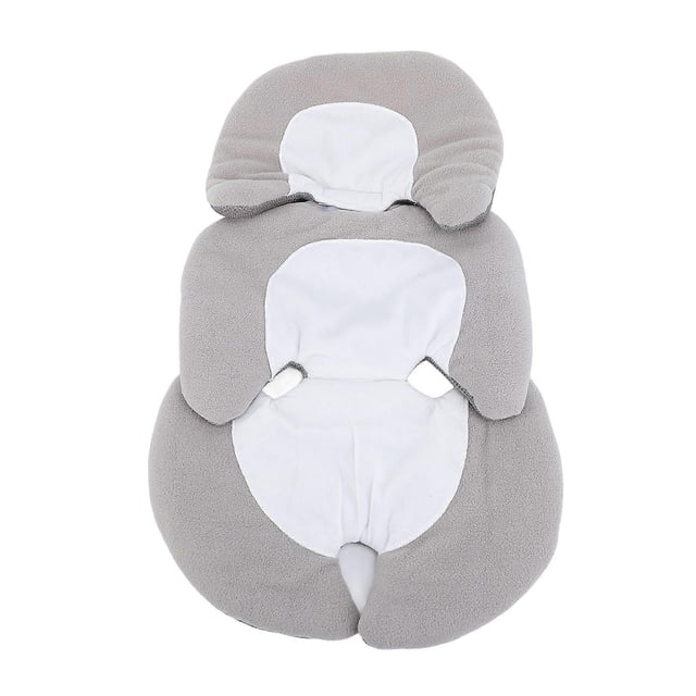 Universal 3D Hollow Machine Washable Baby Car Seat Cushion for All Seasons, Gray and White