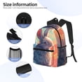 thumbnail image 4 of Daiia Sunshine Winged Rabbit School Backpack for Men Women, Unisex Large Waterproof Bookbag Schoolbag Casual Daypack for High School/College/Teens/Travel/Work Black, 4 of 8