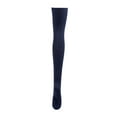 thumbnail image 3 of ZAXARRA Female Knitted Stocking Solid Color Thigh High Socks Long Tube Socks, 3 of 7