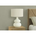 thumbnail image 5 of Table Lamp Lighting, 25"h, Table Lamp, Ivory / Cream Shade, Cream Ceramic, Contemporary,LED Lamp, 5 of 7
