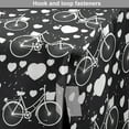 thumbnail image 4 of Hearts Dog Crate Cover, Bicycles and Heart and Romantic Scene Valentine's Day Theme, Easy to Use Pet Kennel Cover Small Dogs Puppies Kittens, 7 Sizes, Dark Grey and White, by Ambesonne, 4 of 6