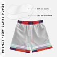 thumbnail image 3 of FORMRS Boys Swim Trunks Quick Dry Mesh Liner Boardshorts Sizes XS-XL, Red and Purple Plaid Pattern, 3 of 7